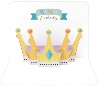 King's Crown 3D Greeting Card By FORM
